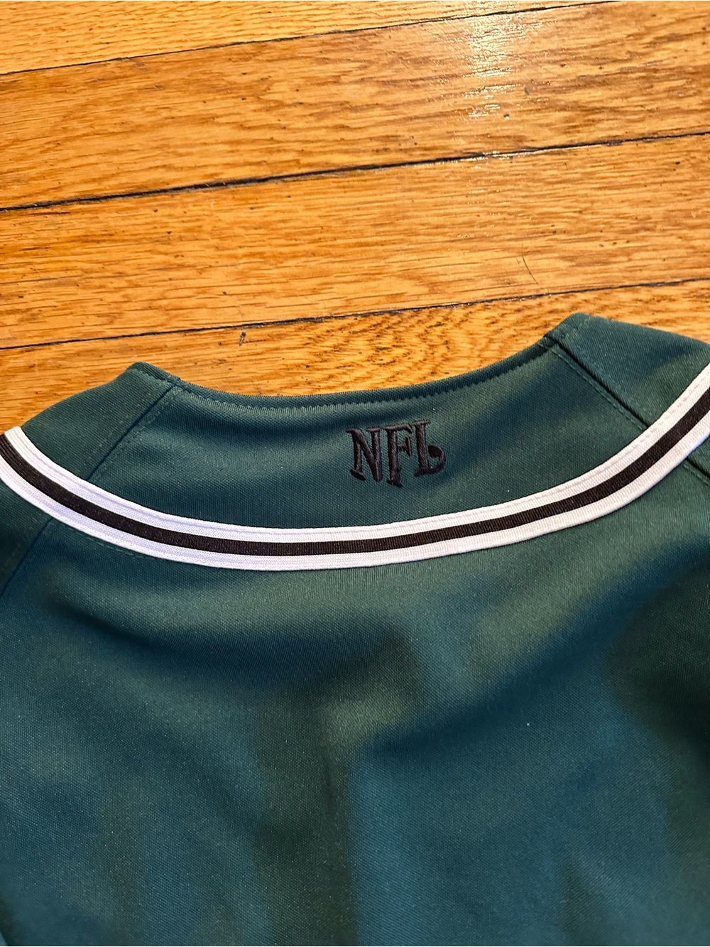 New York Jets NFL Jersey Green Baseball Jersey Sz Medium Mens NY Vintage - Picture 9 of 9